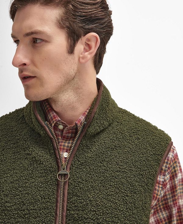 Barbour Rydal Fleece Gilet Green | BABO88720