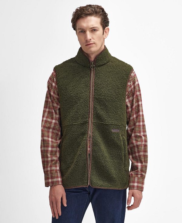 Barbour Rydal Fleece Gilet Green | BABO88720