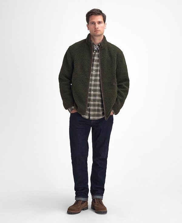 Barbour Rydal Fleece Jacket Green | BABO88711