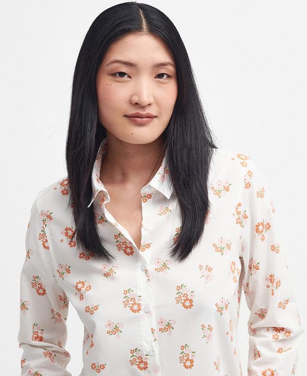 Barbour Safari Relaxed Long-sleeved Shirt Flower | BABO89485