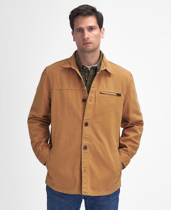 Barbour Saintwell Overshirt Beige | BABO88002