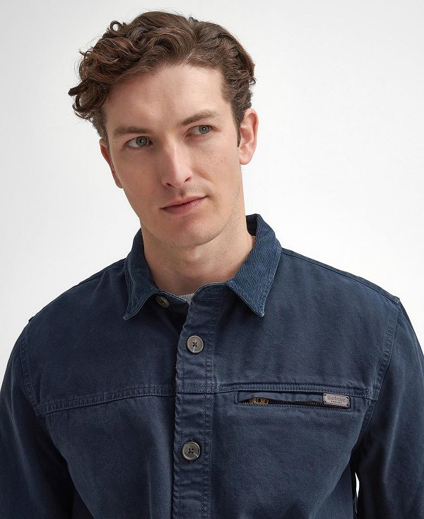 Barbour Saintwell Overshirt Navy | BABO88004