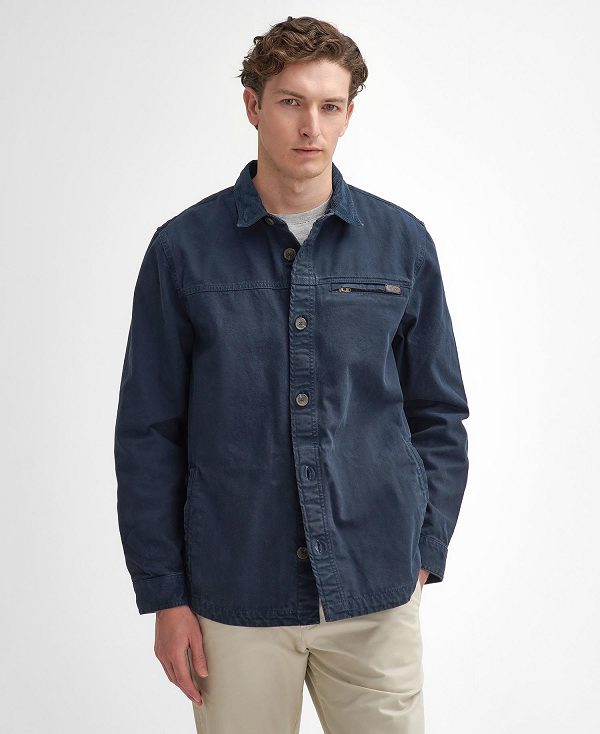 Barbour Saintwell Overshirt Navy | BABO88004