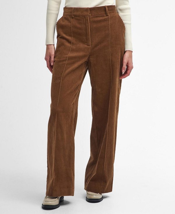 Barbour Samara Straight-leg Trousers Sienna | BABO89851