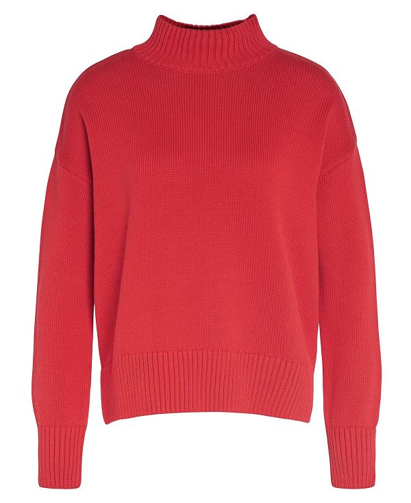 Barbour Sandy Knitted Jumper Blaze Red | BABO89665