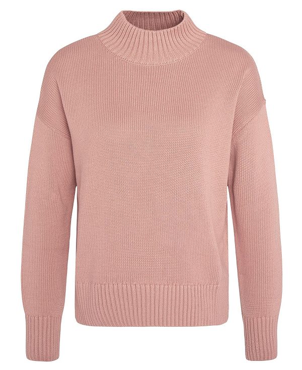 Barbour Sandy Knitted Jumper Mahogany Rose | BABO89666