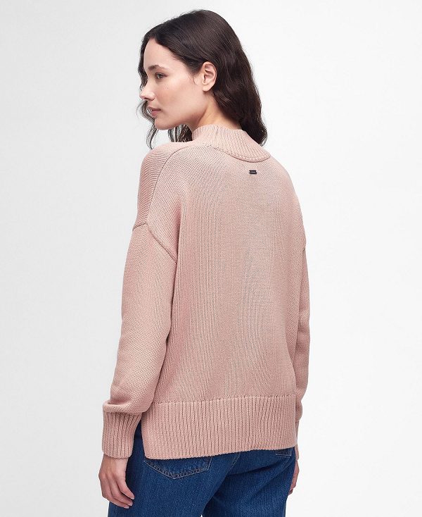 Barbour Sandy Knitted Jumper Mahogany Rose | BABO89666