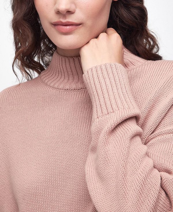 Barbour Sandy Knitted Jumper Mahogany Rose | BABO89666