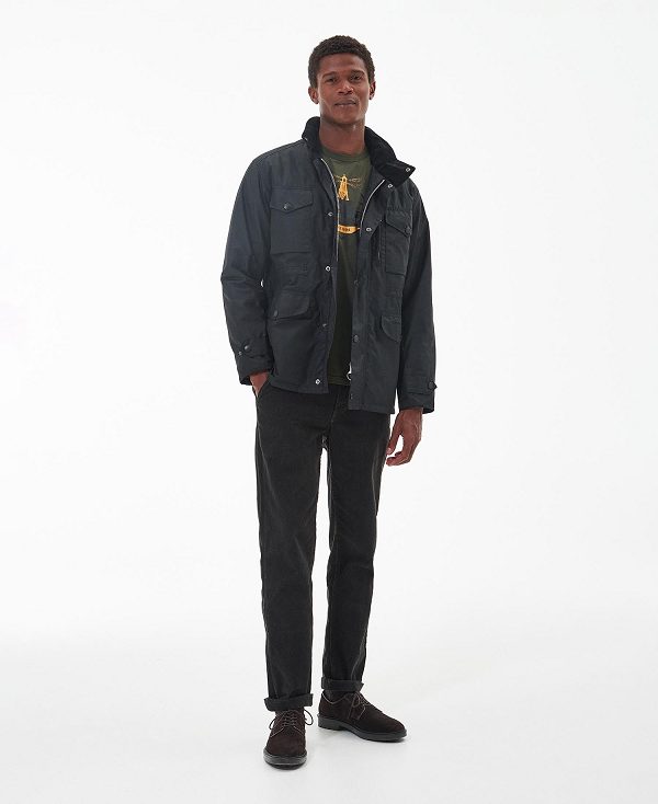 Barbour Sapper Wax Jacket Classic Black | BABO87163