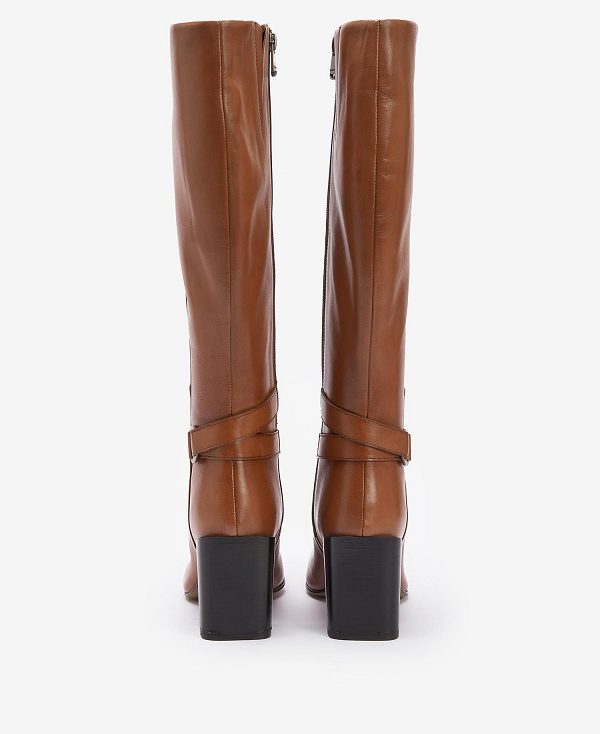 Barbour Saskia Knee-high Boots Tan | BABO89880