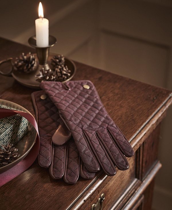 Barbour Scarlet Gloves Cabernet | BABO90061