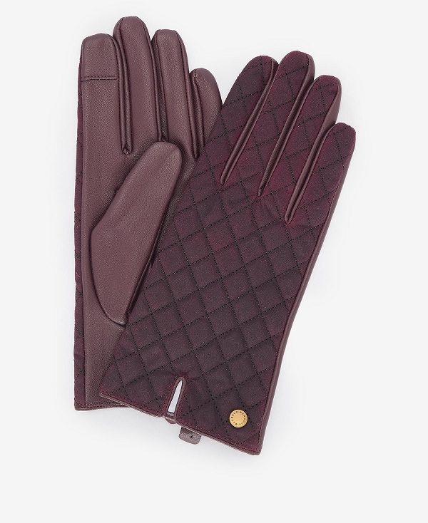 Barbour Scarlet Gloves Cabernet | BABO90061