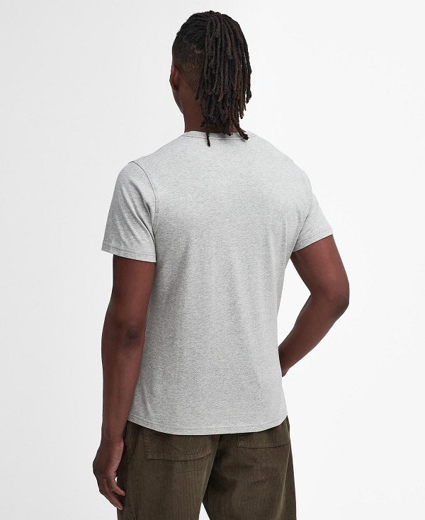 Barbour Script Graphic T-shirt Grey | BABO88400