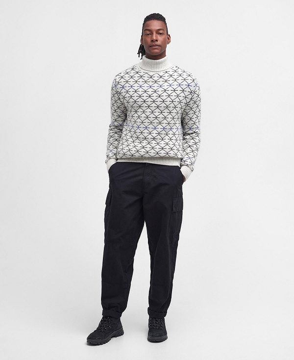 Barbour Selby Roll-neck Jumper White | BABO88597