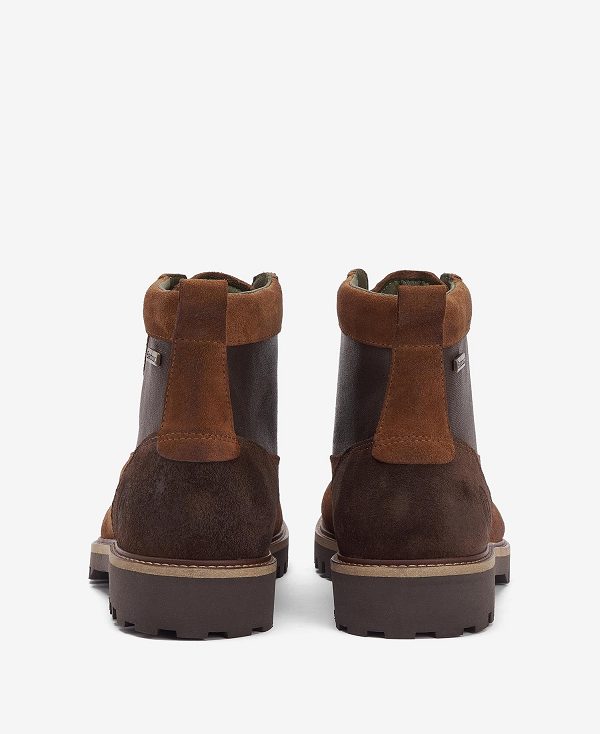 Barbour Sheene Moc Toe Derby Boots Cognac | BABO88875