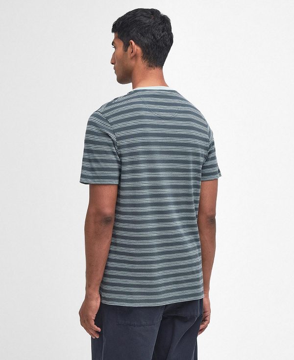 Barbour Sherburn Striped T-shirt Blue Chalk | BABO88344