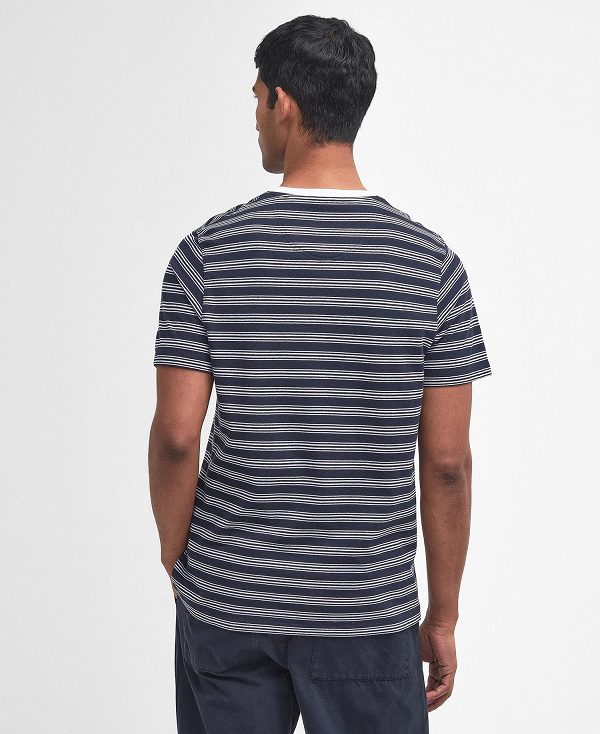 Barbour Sherburn Striped T-shirt Classic White | BABO88343