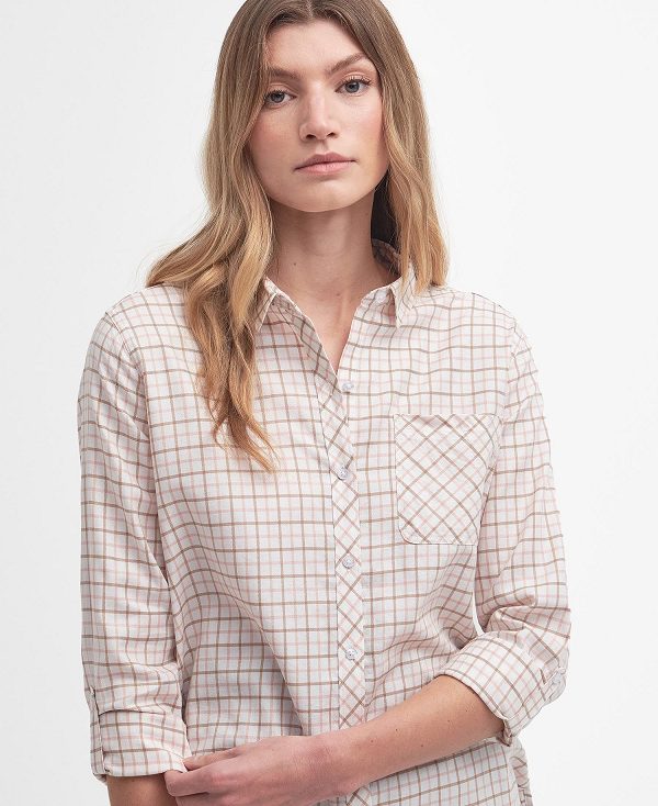 Barbour Shoreside Relaxed Long-sleeved Shirt Multi Check | BABO89491