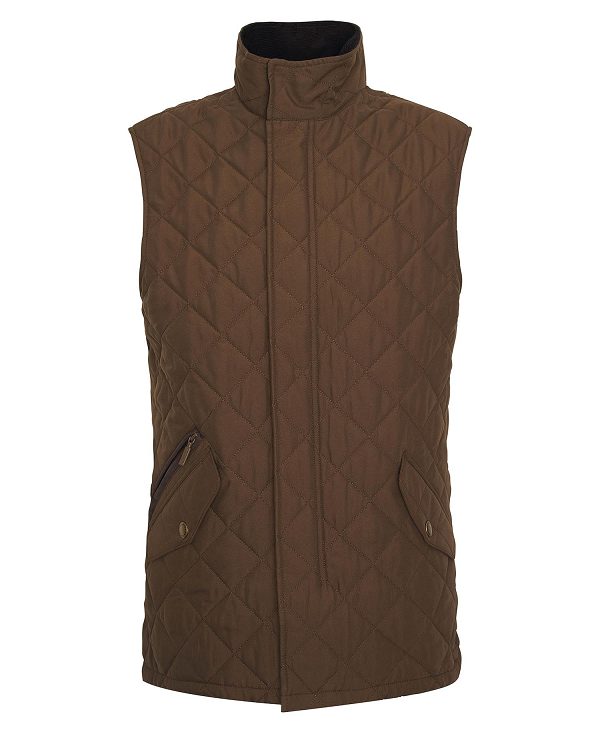 Barbour Shoveler Gilet Dark Sand | BABO87544