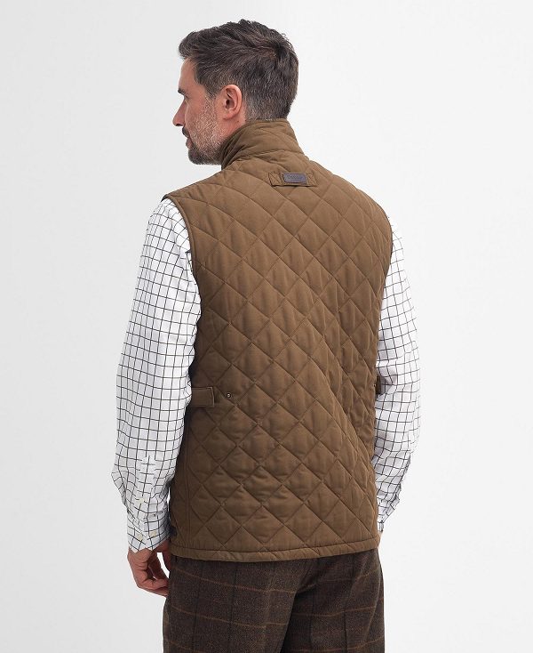 Barbour Shoveler Gilet Dark Sand | BABO87544