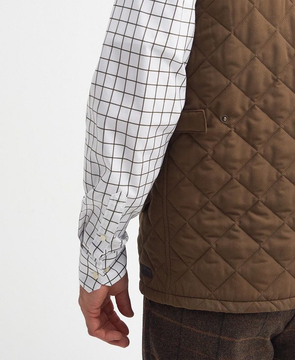 Barbour Shoveler Gilet Dark Sand | BABO87544