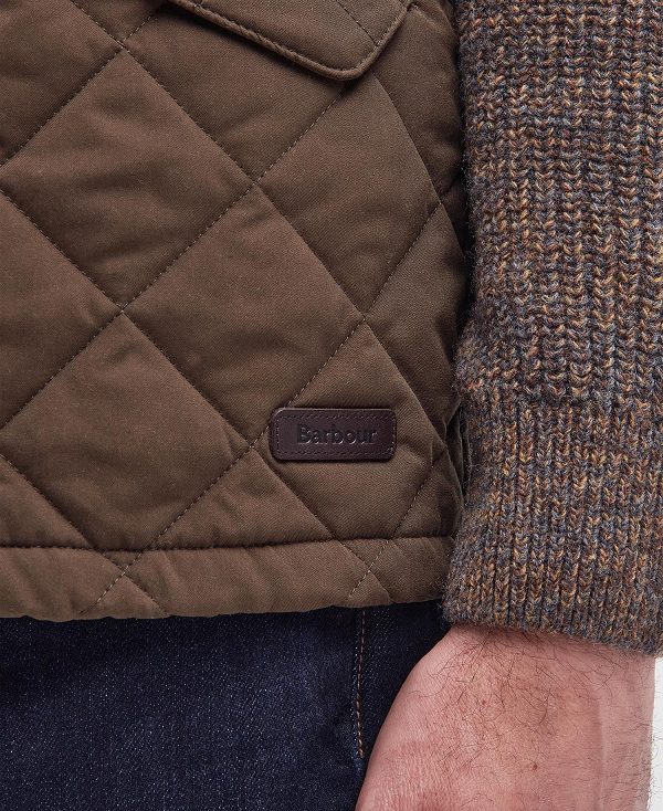 Barbour Shoveler Gilet Dk Olive | BABO87531