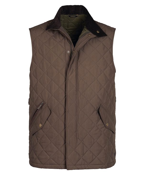 Barbour Shoveler Gilet Dk Olive | BABO87531