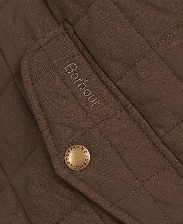 Barbour Shoveler Quilted Jacket Dark Olive | BABO87301