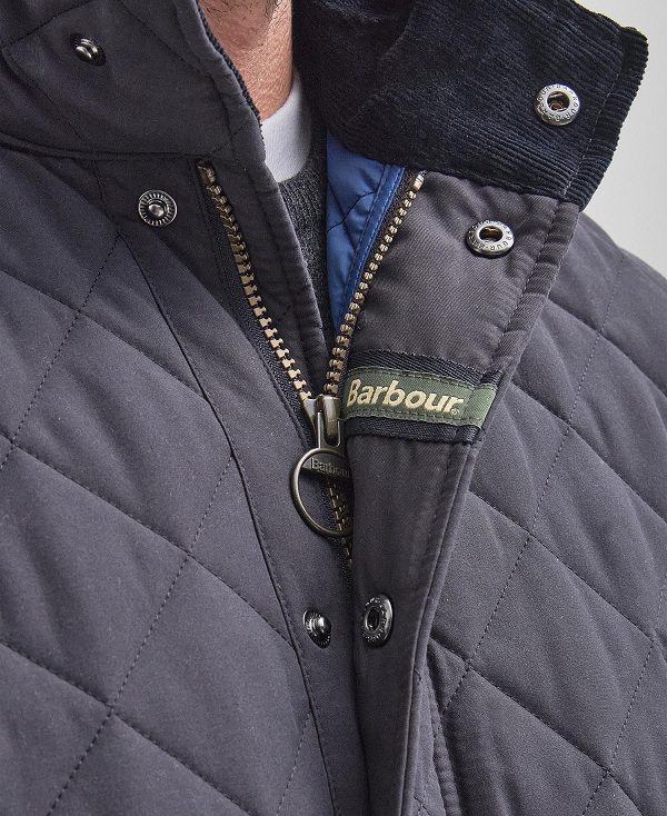 Barbour Shoveler Quilted Jacket Navy | BABO87302