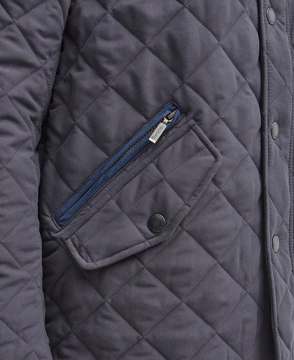 Barbour Shoveler Quilted Jacket Navy | BABO87302