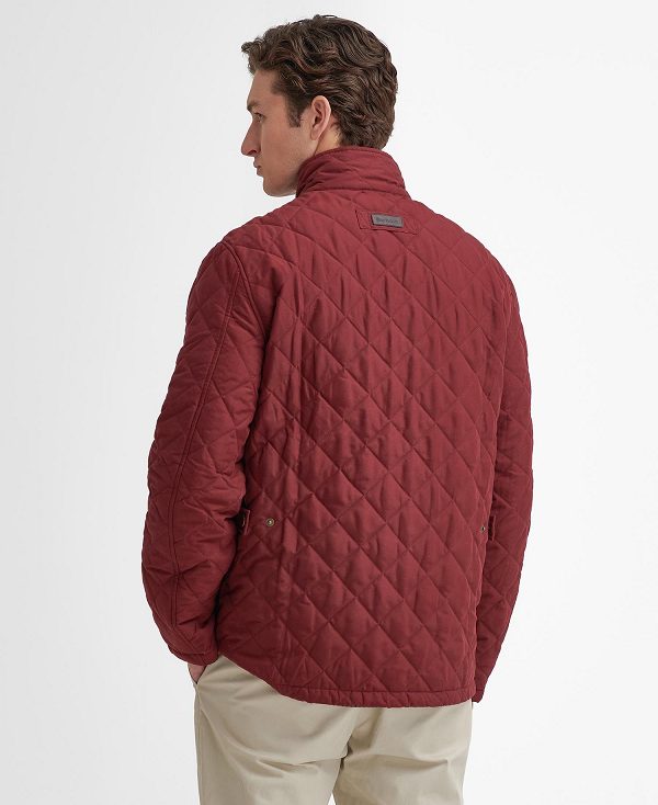 Barbour Shoveler Quilted Jacket Red | BABO87372