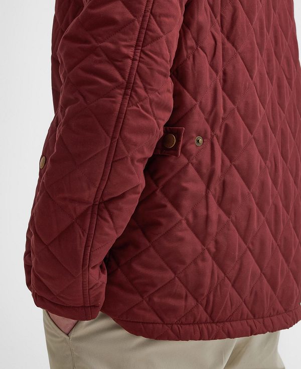 Barbour Shoveler Quilted Jacket Red | BABO87372