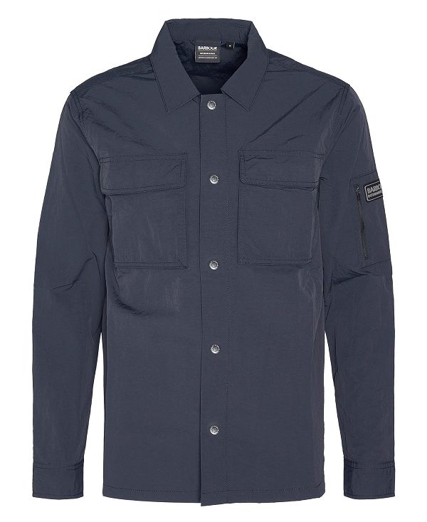 Barbour Shutter Overshirt Dark Navy | BABO87987