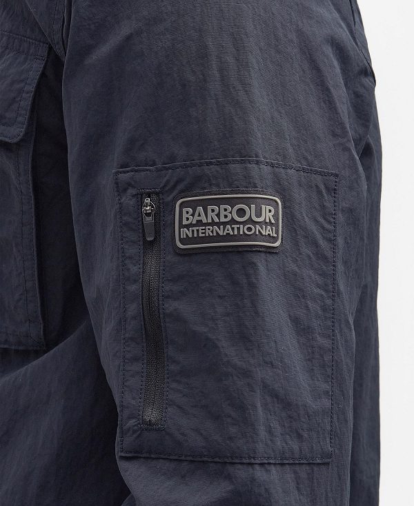 Barbour Shutter Overshirt Dark Navy | BABO87987