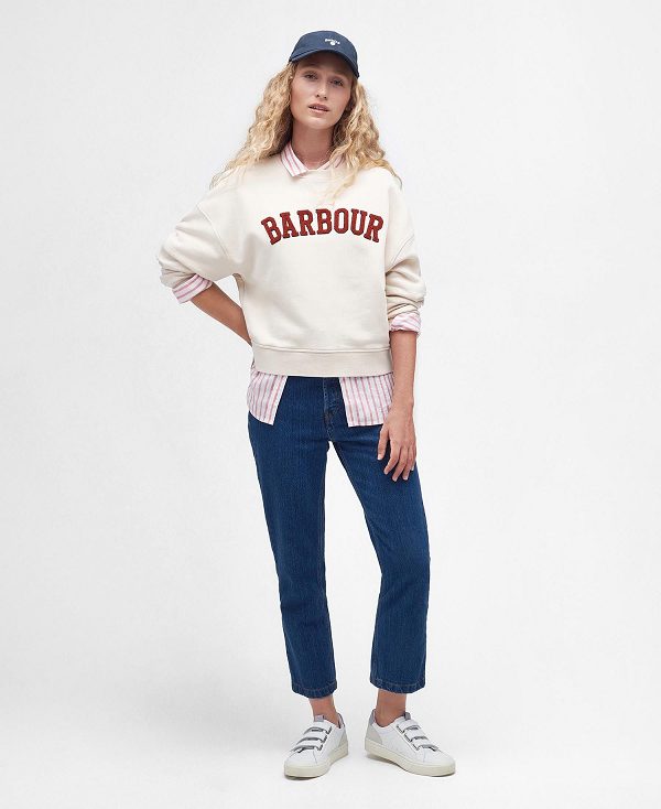 Barbour Silverdale Sweatshirt Calico | BABO89691