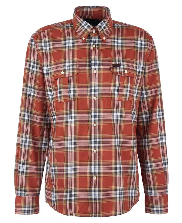 Barbour Singsby Thermo Weave Shirt Red | BABO87888