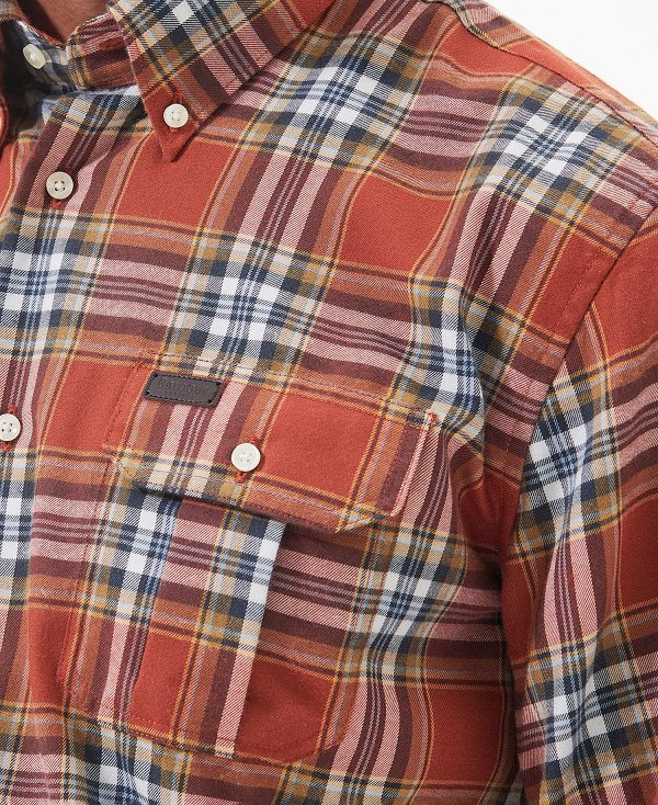 Barbour Singsby Thermo Weave Shirt Red | BABO87888