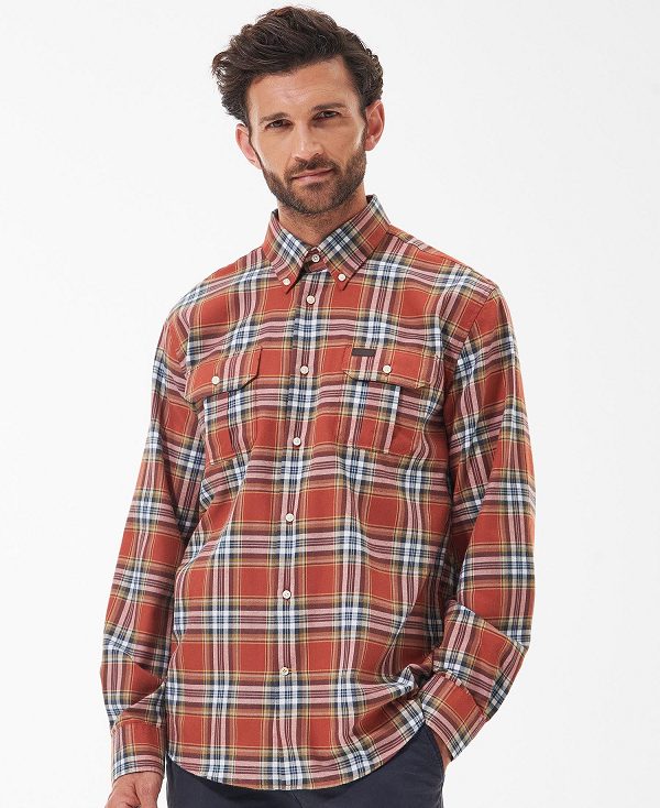 Barbour Singsby Thermo Weave Shirt Red | BABO87888