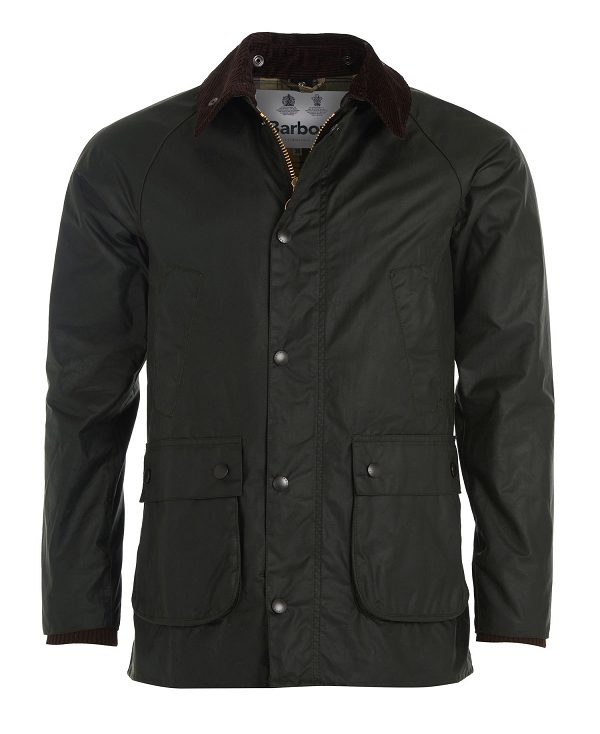 Barbour Sl Bedale Waxed Cotton Jacket Black | BABO87168