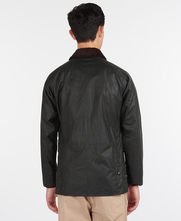 Barbour Sl Bedale Waxed Cotton Jacket Black | BABO87168