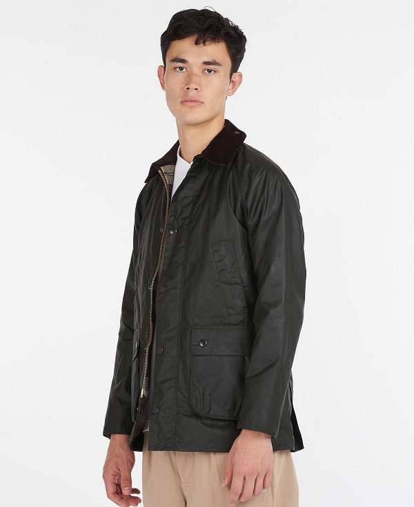 Barbour Sl Bedale Waxed Cotton Jacket Black | BABO87168