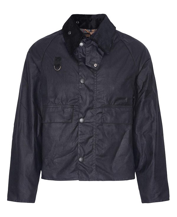 Barbour Sl Spey Wax Jacket Classic Black | BABO87282