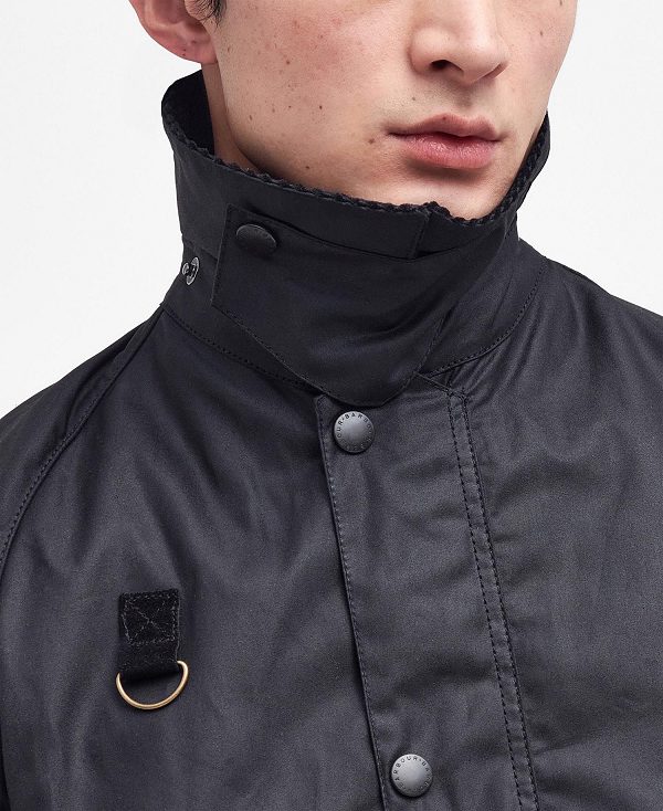 Barbour Sl Spey Wax Jacket Classic Black | BABO87282