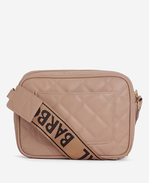 Barbour Sloane Quilted Crossbody Bag Camel | BABO89966