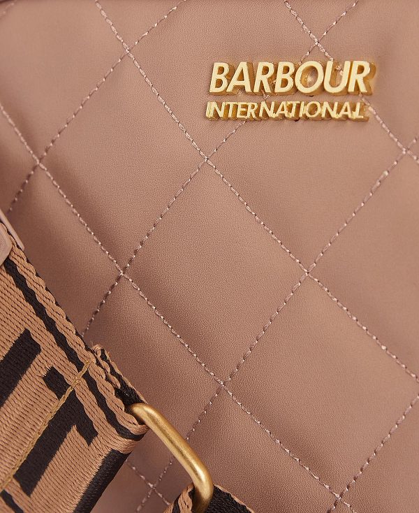 Barbour Sloane Quilted Crossbody Bag Camel | BABO89966