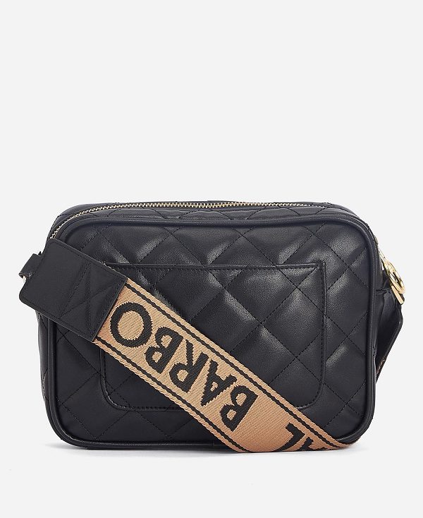 Barbour Sloane Quilted Crossbody Bag Classic Black | BABO89967