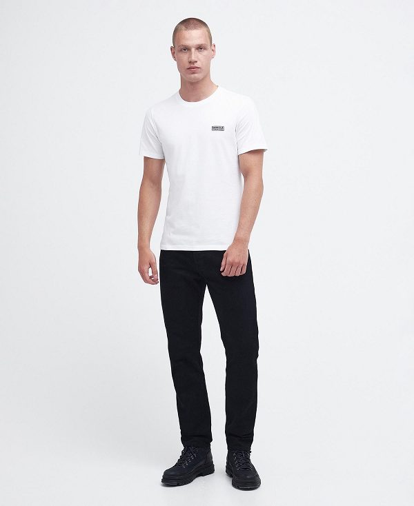 Barbour Small Logo T-shirt Classic White/Classic Black | BABO88287