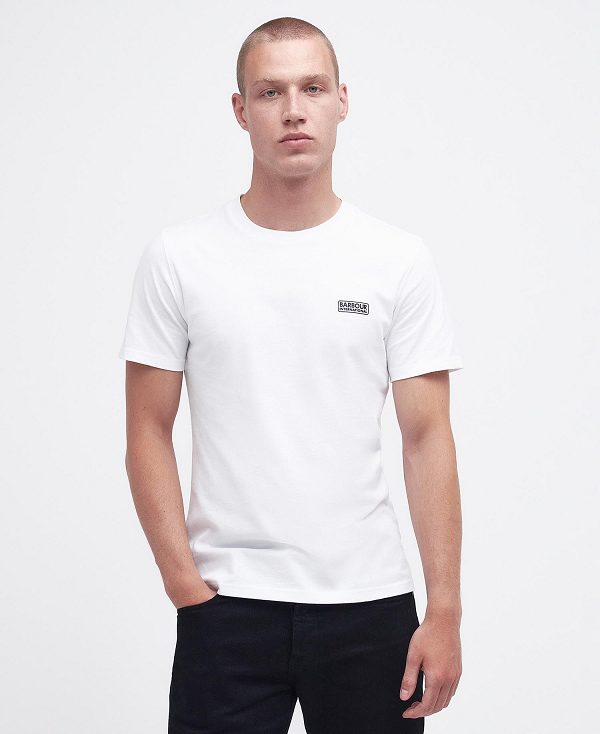 Barbour Small Logo T-shirt Classic White/Classic Black | BABO88287