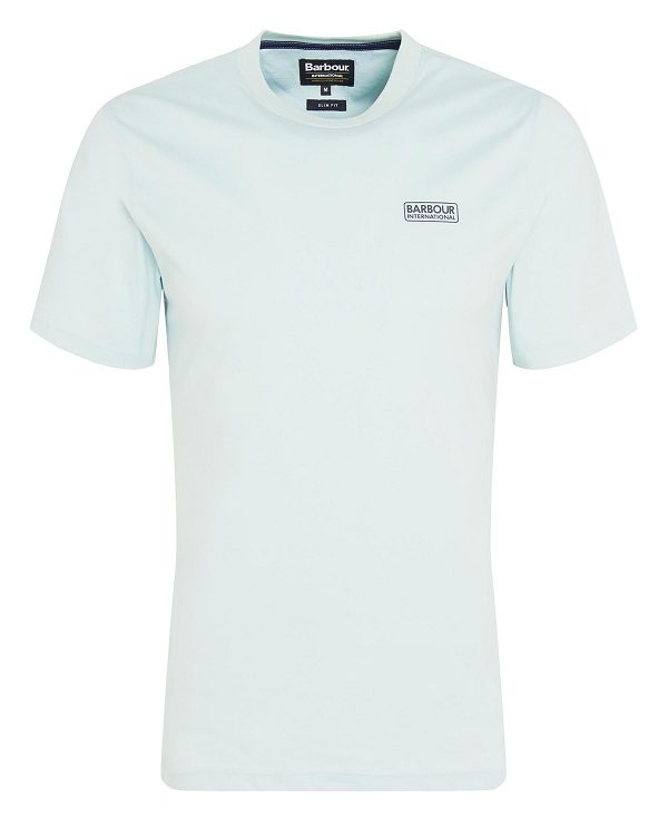 Barbour Small Logo T-shirt Flint Blue | BABO88300