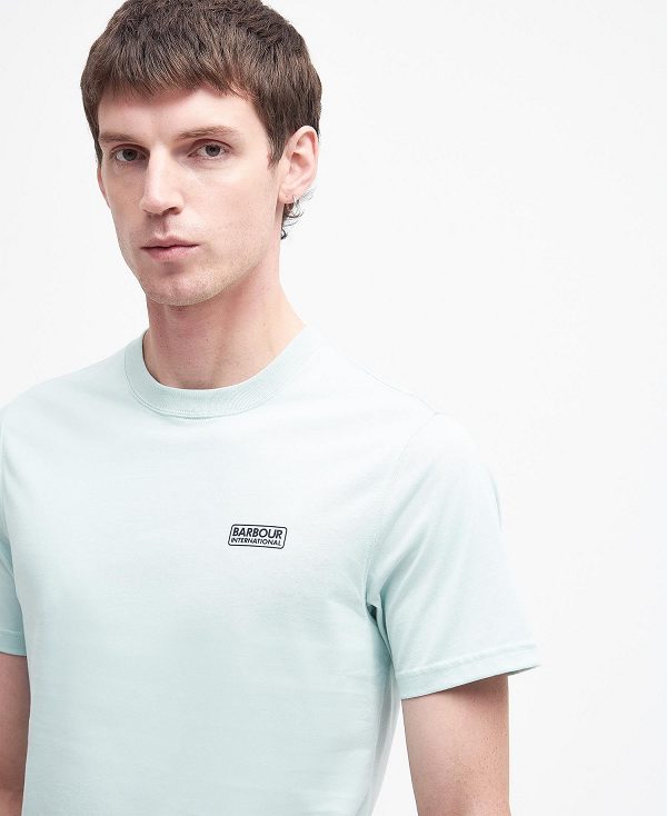 Barbour Small Logo T-shirt Flint Blue | BABO88300